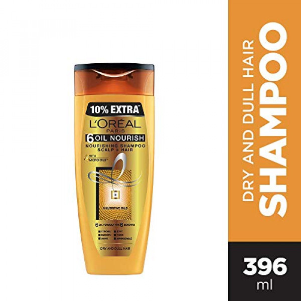 L'Oreal 6 Oil Nourish Shampoo 360Ml